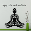 KEEP CALM AND MEDITATE Quote Removable Room Décor